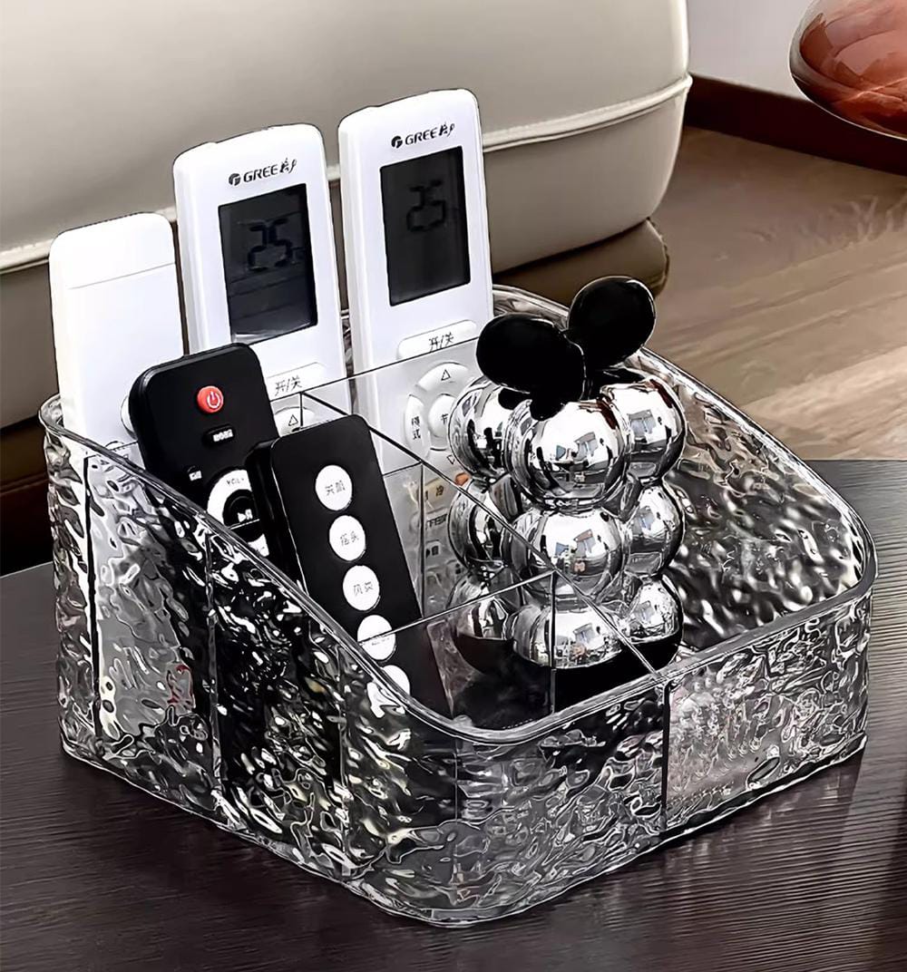 5 grid remote/cosmetic organizer