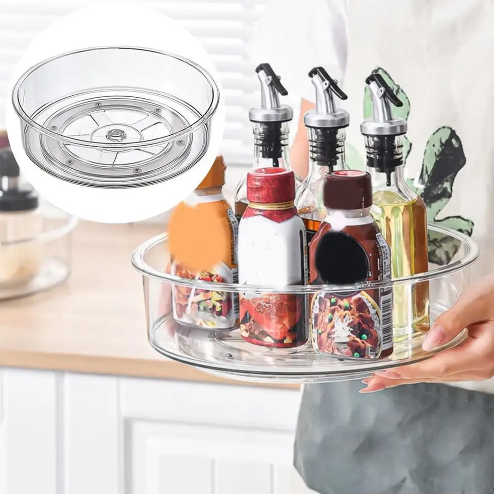 Acrylic multipurpose rotating of organizer/turntable