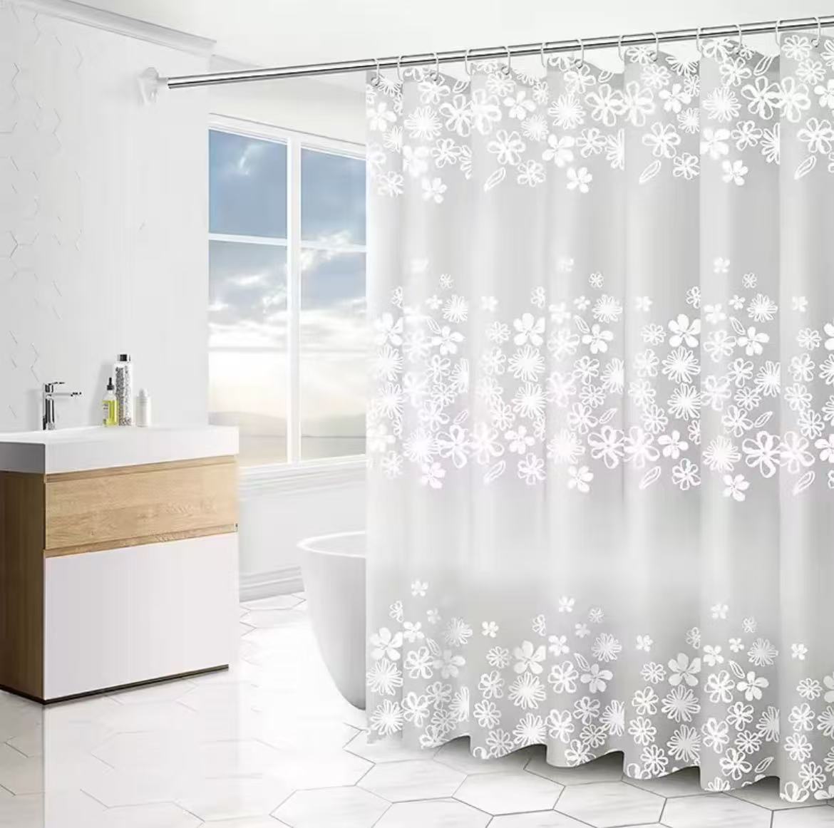 Bathroom shower curtain
