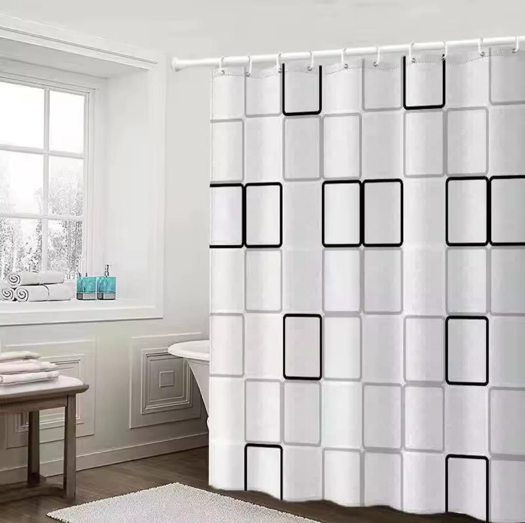 Bathroom shower curtain
