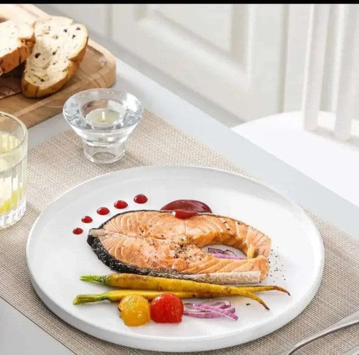 White ceramic plate