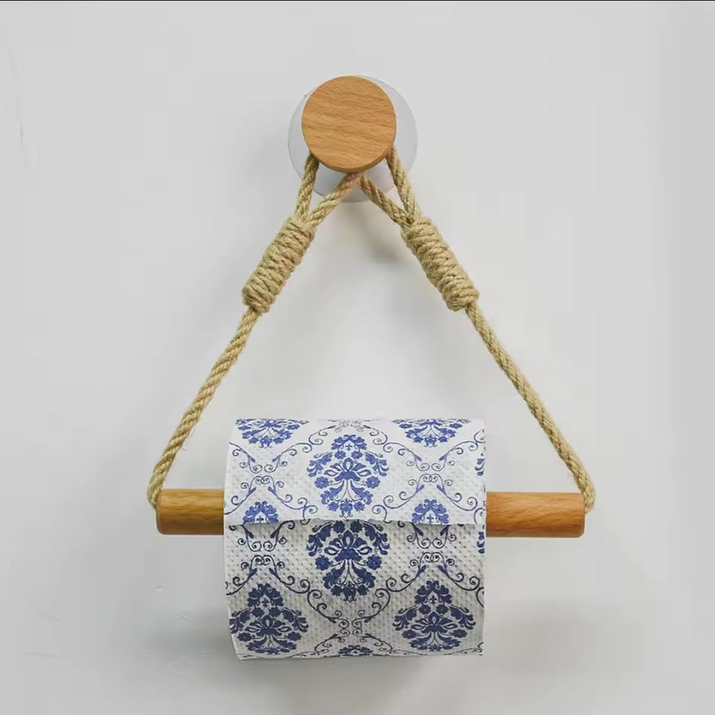 Hemp Rope with bamboo tissue Holder
