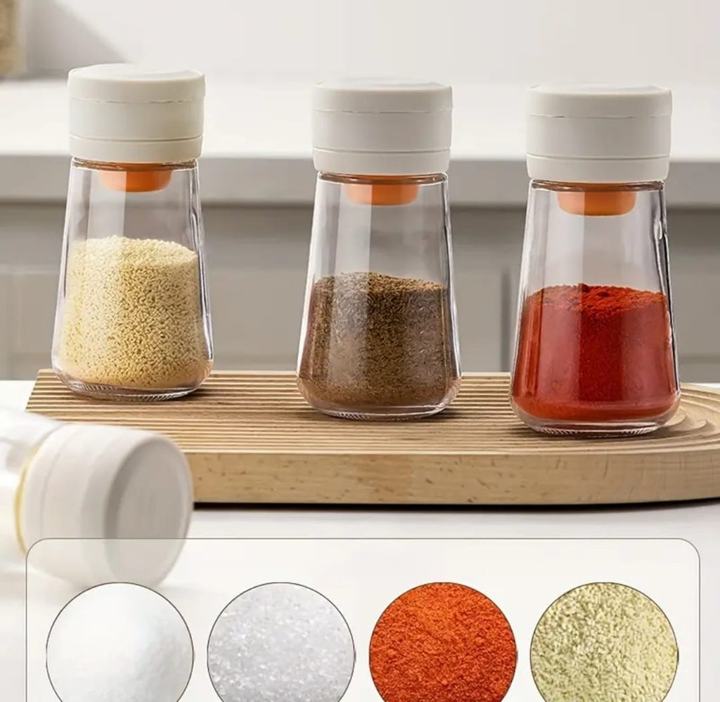 Moisture-Proof Glass Salt Shaker with Precise  Measure
