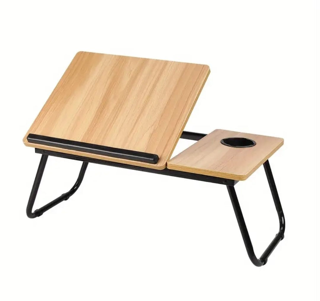 Adjustable Tilting Laptop Folding Table Stand Desk Bed Table with Foldable Legs