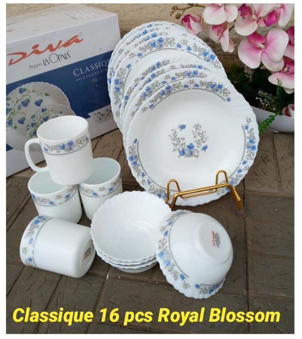 16 pcs Classique Glass Dinner Sets