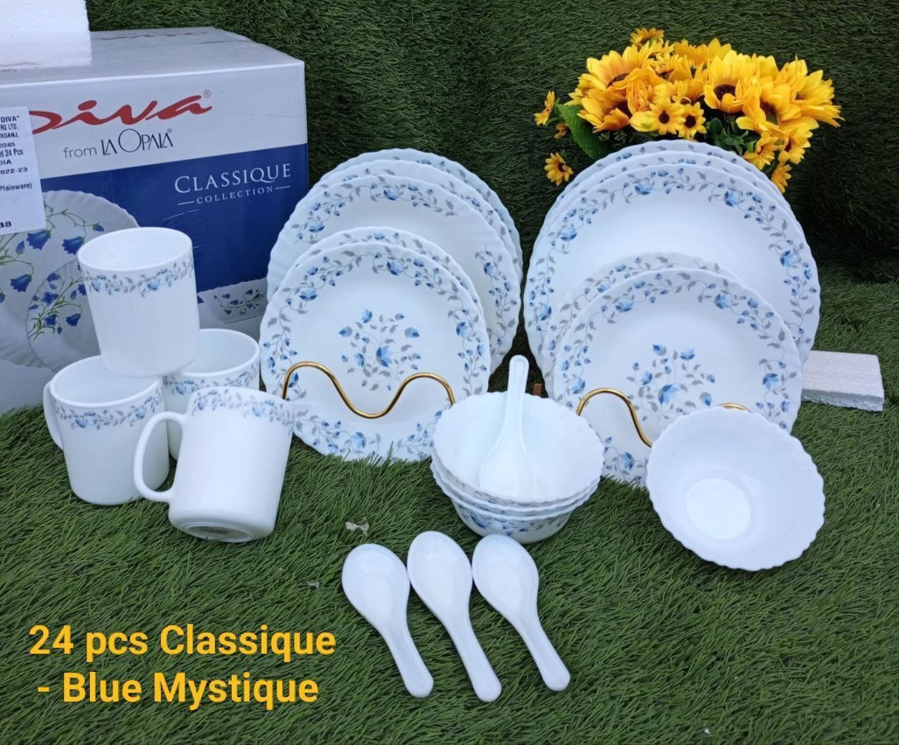 24 pcs Classique Glass Dinner Sets