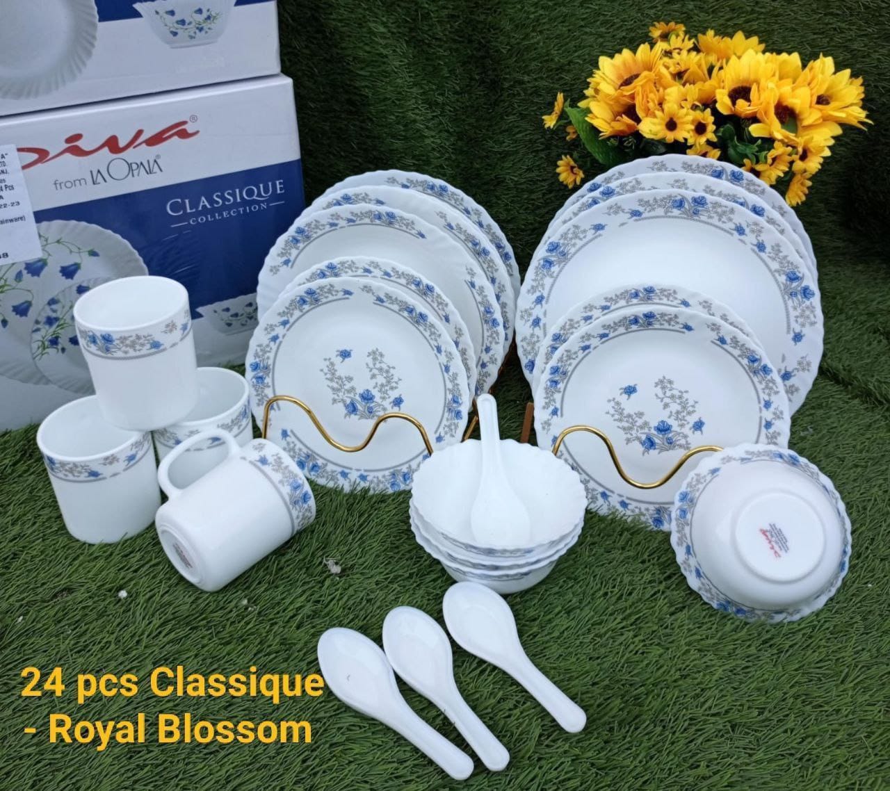 24 pcs Classique Glass Dinner Sets