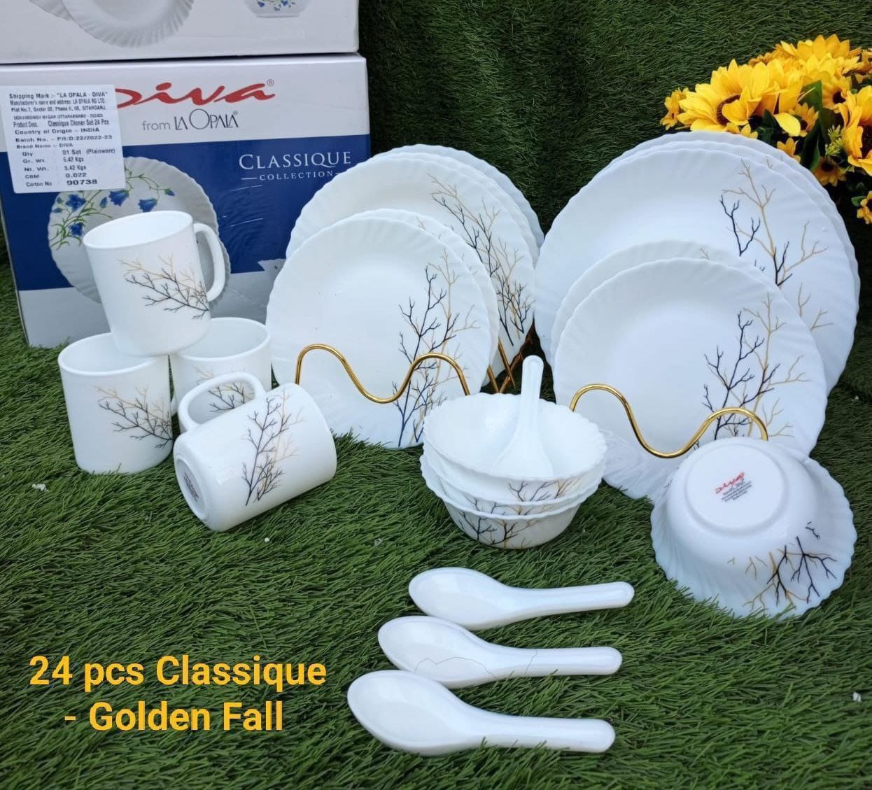 24 pcs Classique Glass Dinner Sets