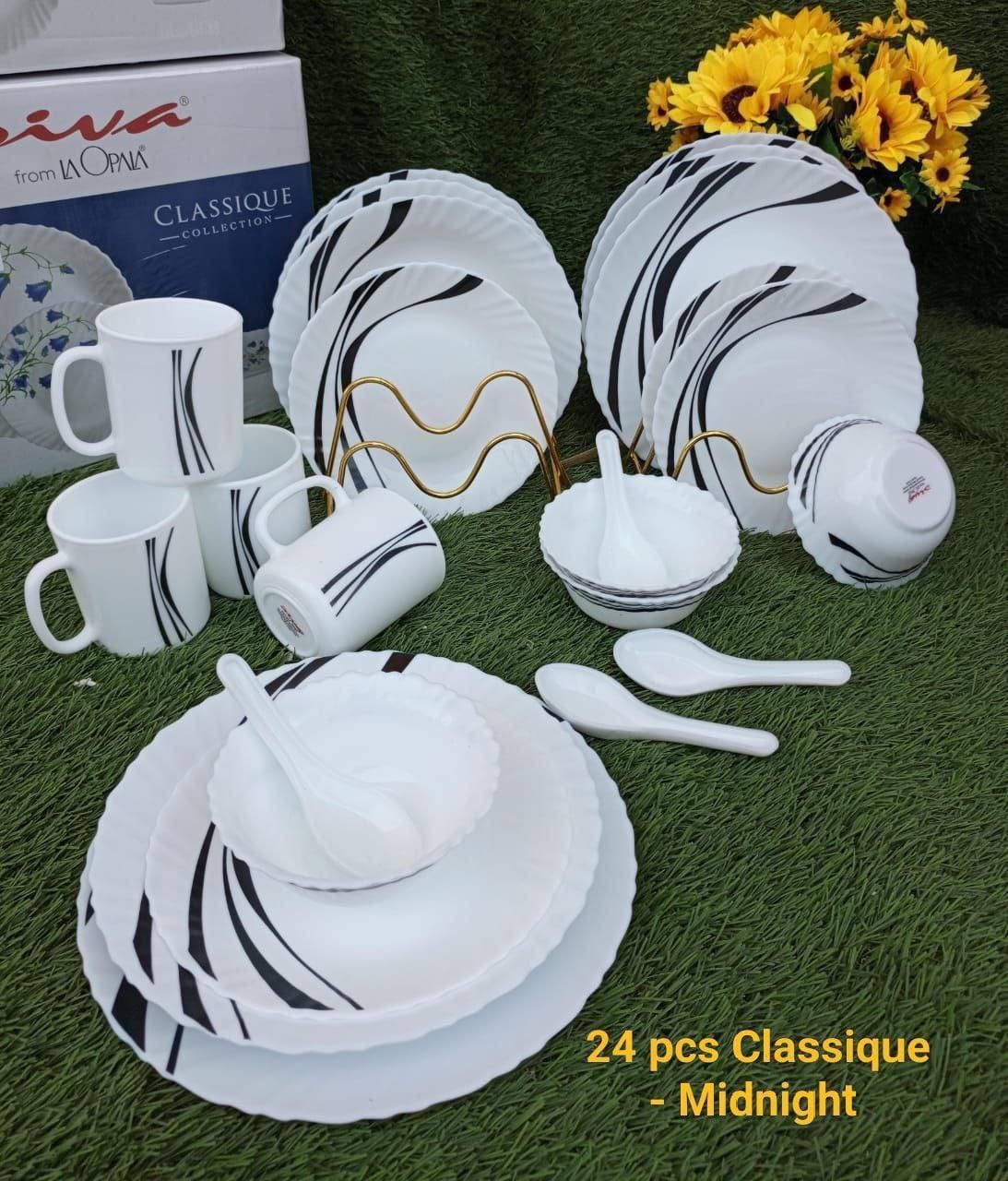 24 pcs Classique Glass Dinner Sets