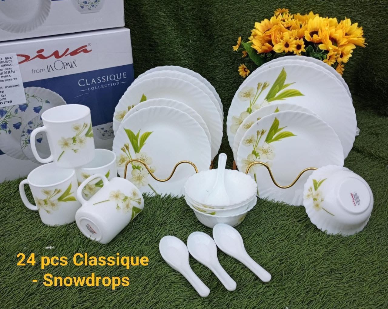 24 pcs Classique Glass Dinner Sets