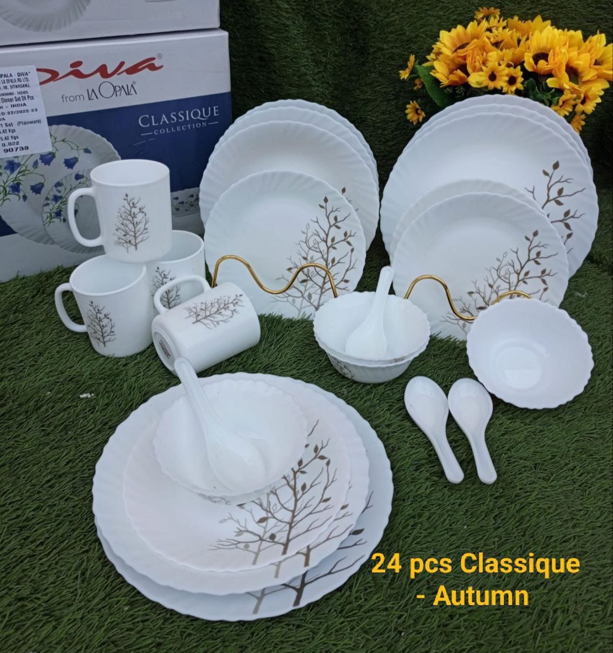 24 pcs Classique Glass Dinner Sets