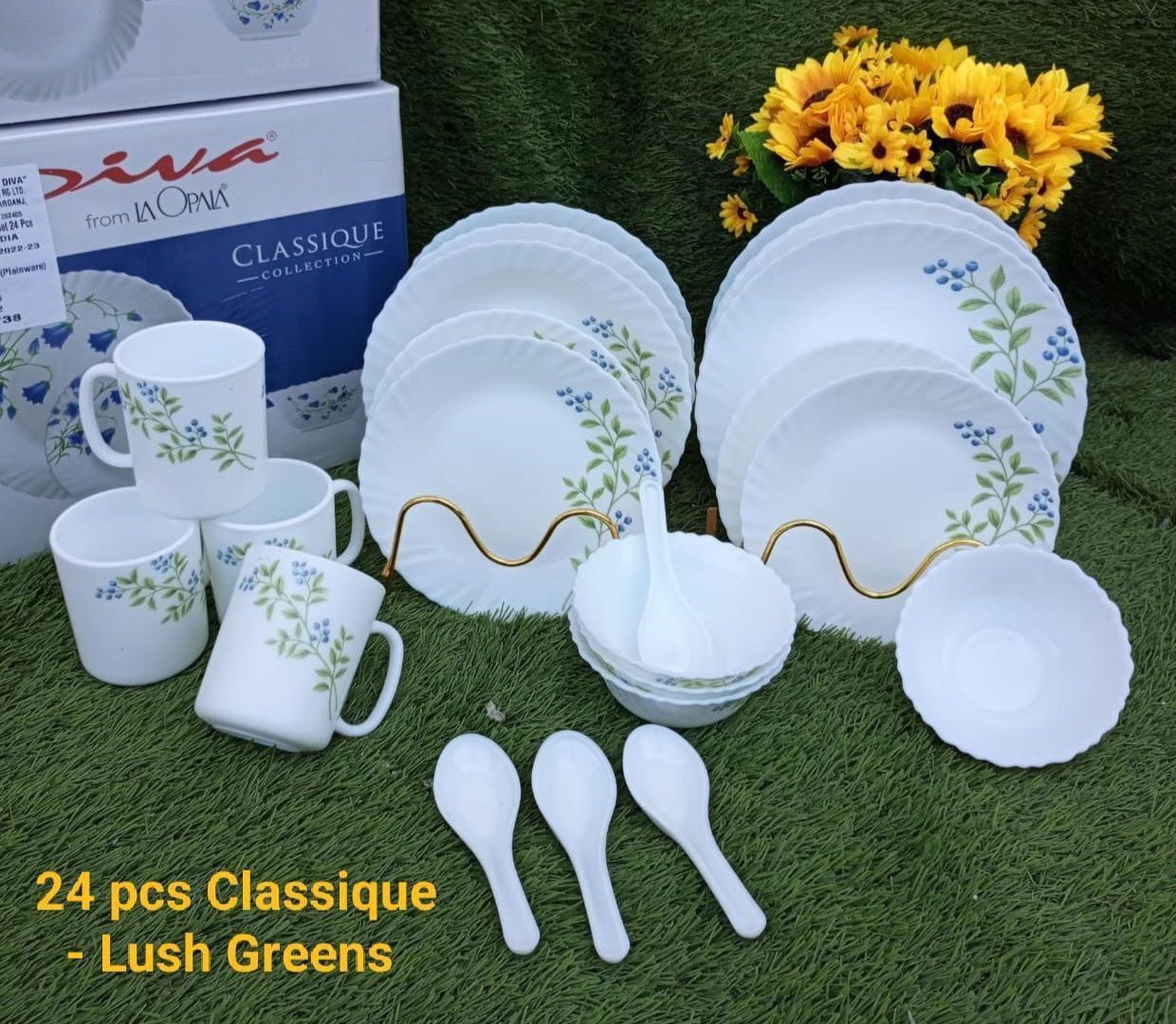 24 pcs Classique Glass Dinner Sets