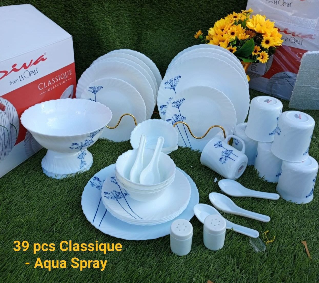 39 pcs Classique Glass Dinner Sets