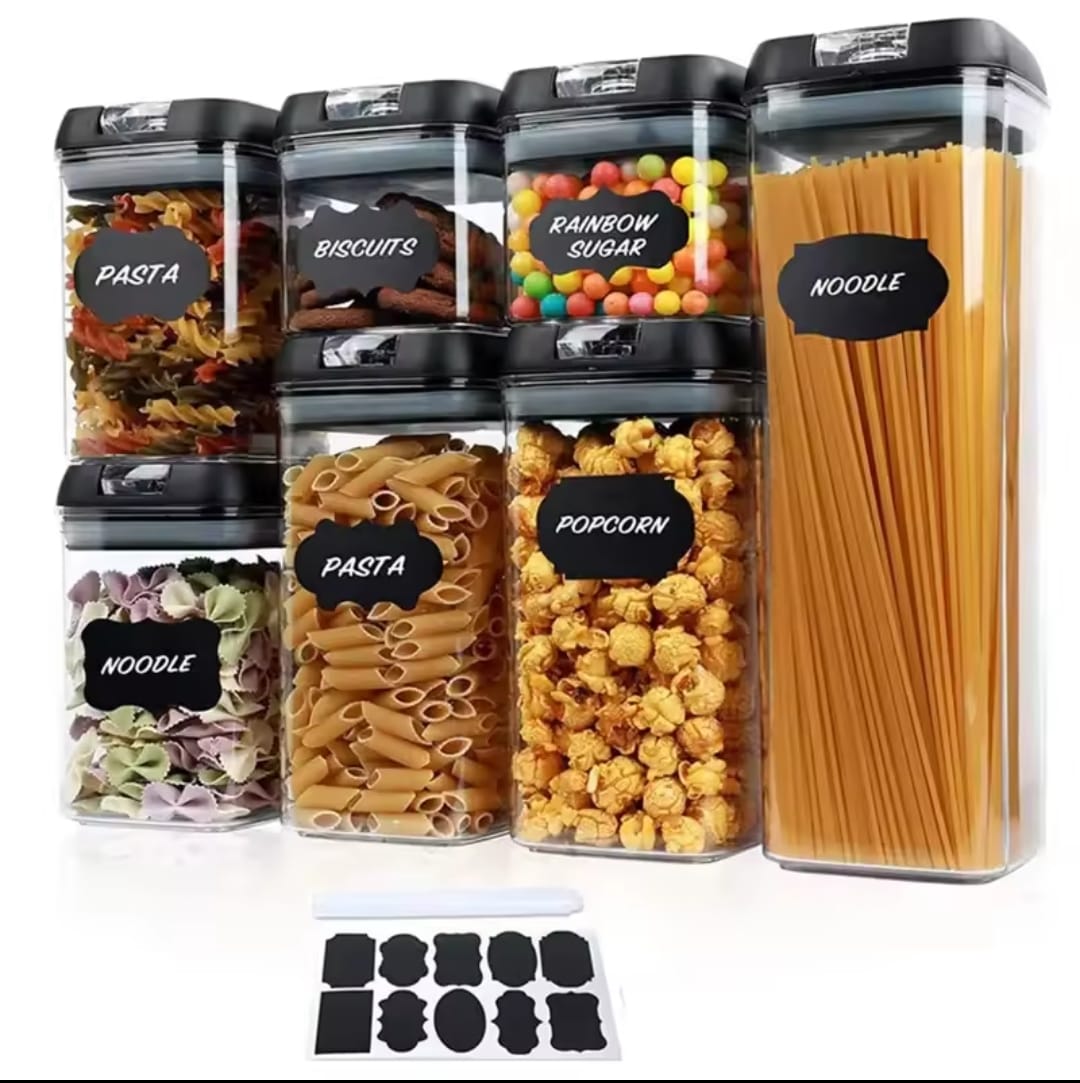 Acrylic 7pcs set food containers