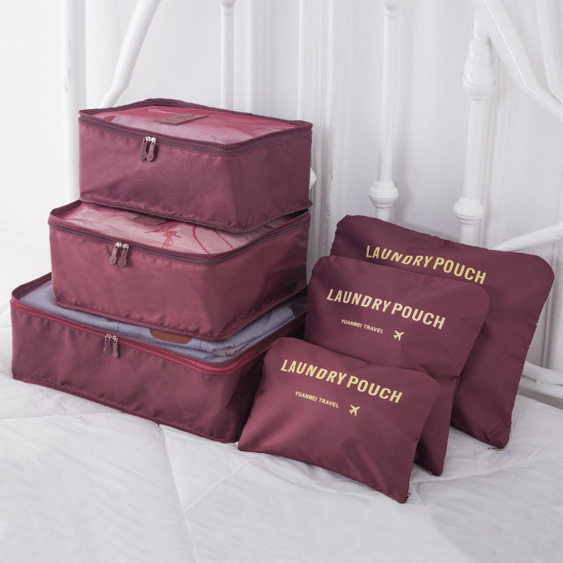 6pcs Luggage Travel Organizers For Suitcase