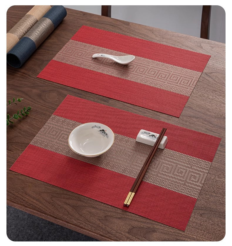 Premium-Quality Luxury PVC Table mats/ Placemats - 6pcs set