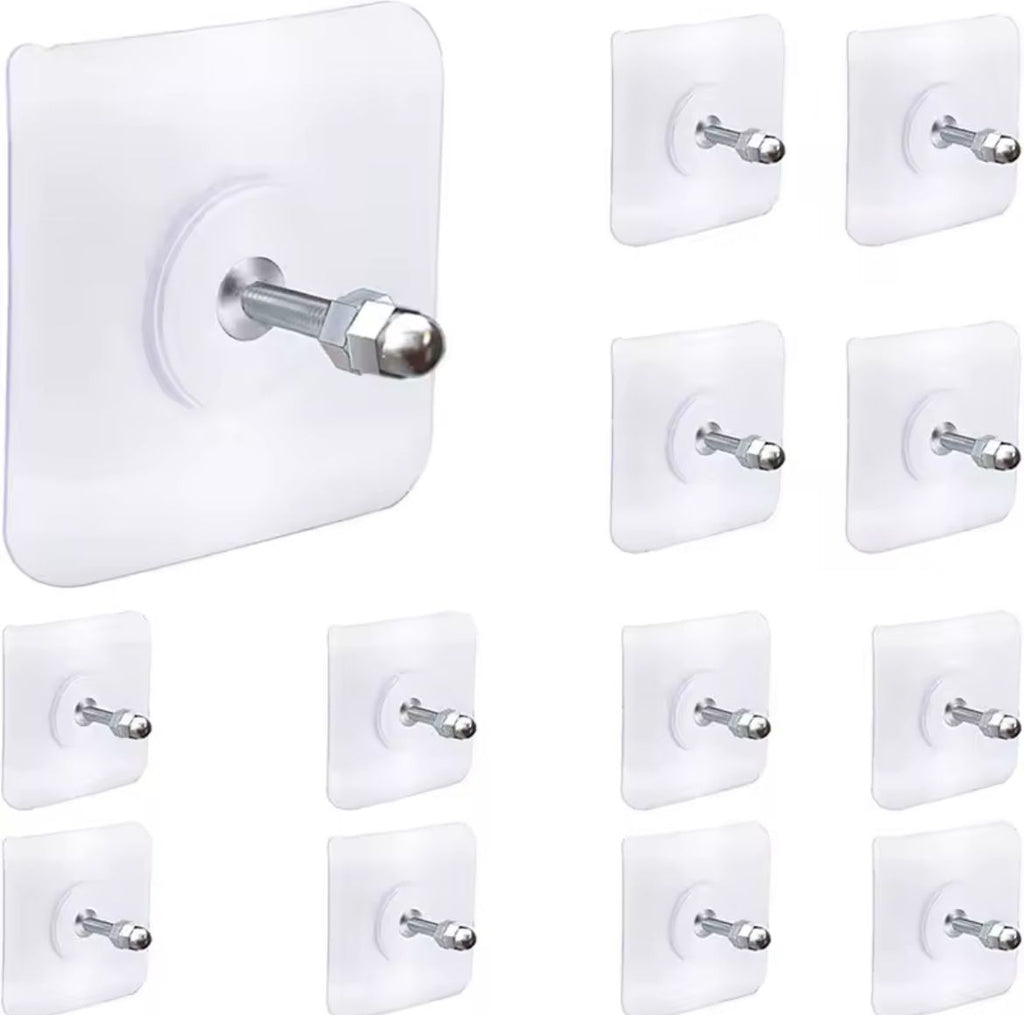 Self adhesive stickers with hooks