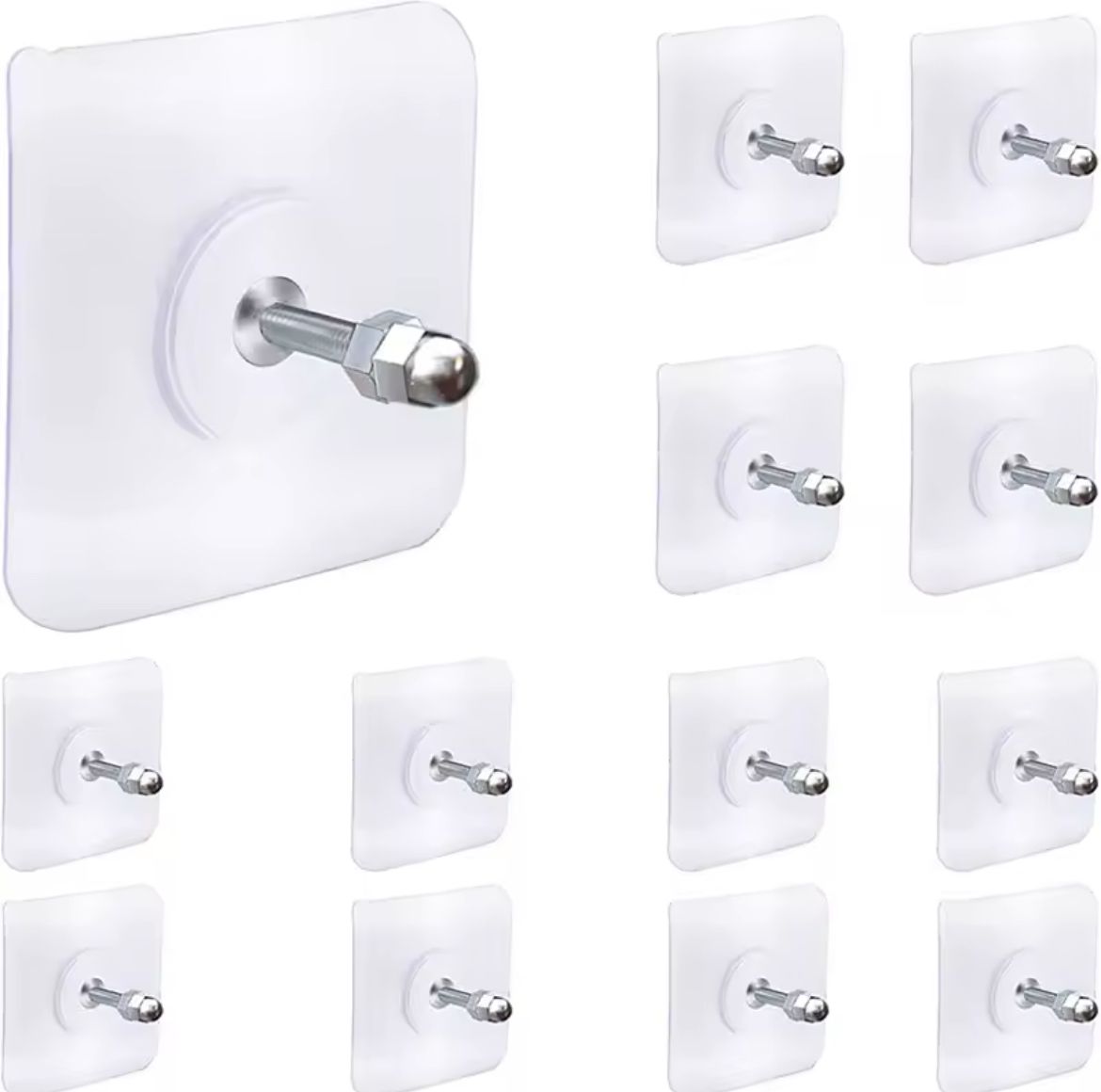 Self adhesive stickers with hooks