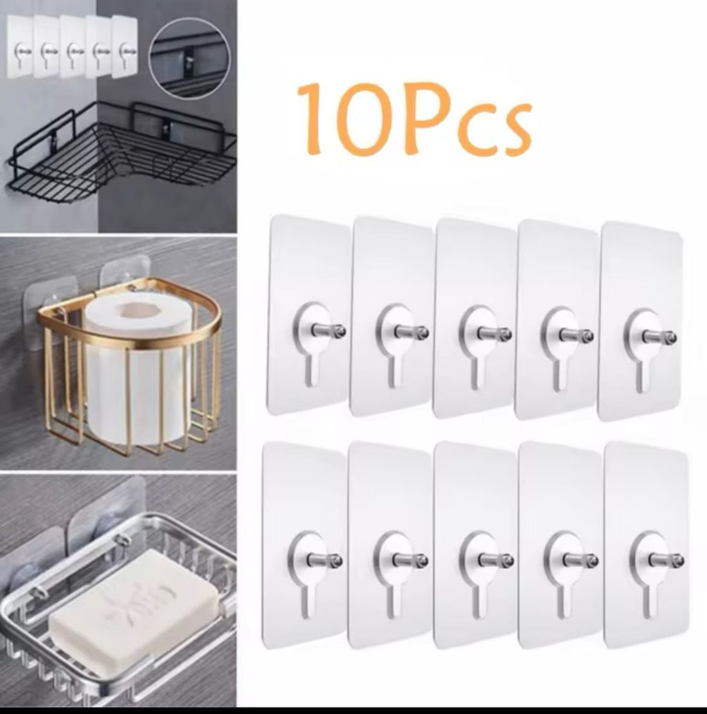 Self adhesive stickers with hooks