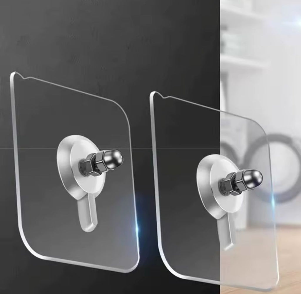 Self adhesive stickers with hooks
