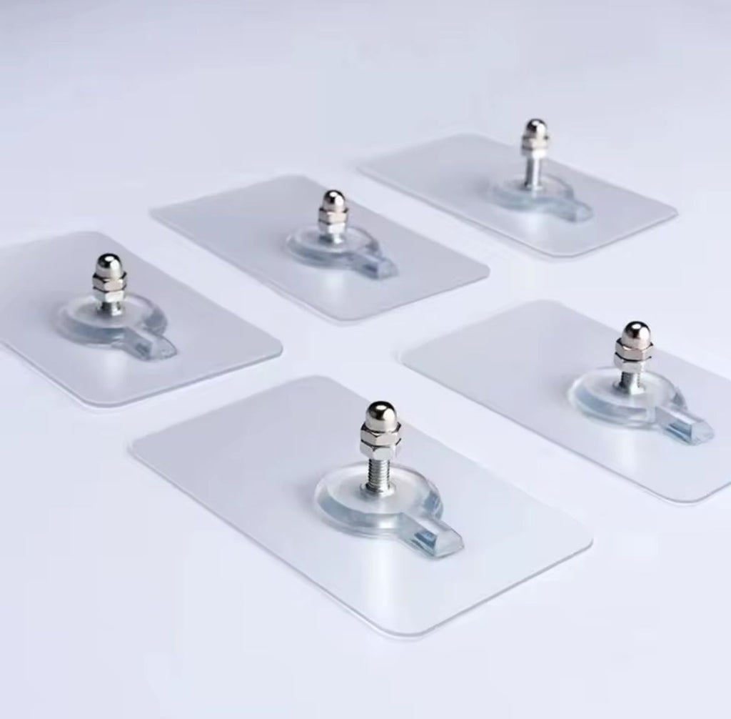 Self adhesive stickers with hooks
