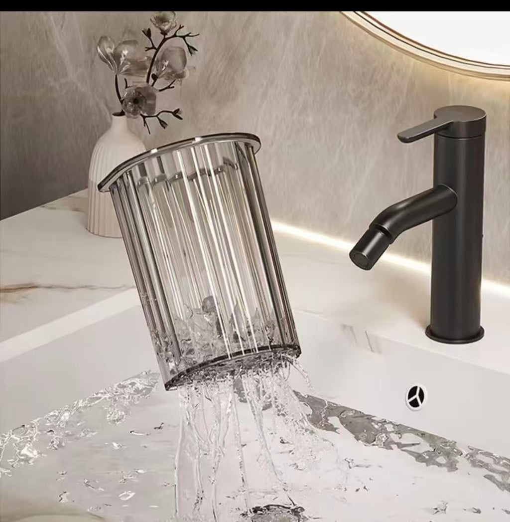 Wall Mount Toothbrush Holder & Bathroom Organizer
