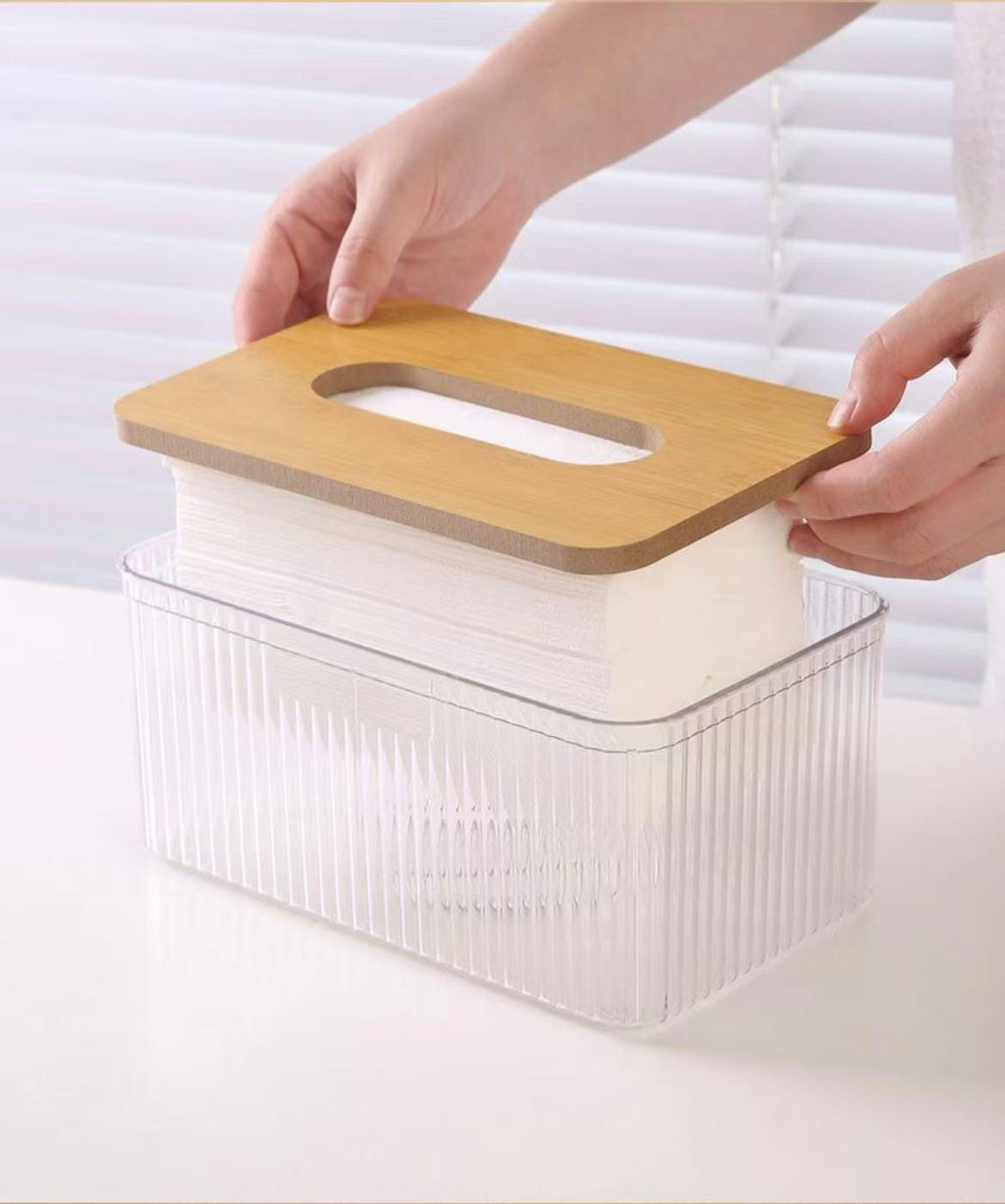 Transparent Water Ripple Tissue/serviette Box holder