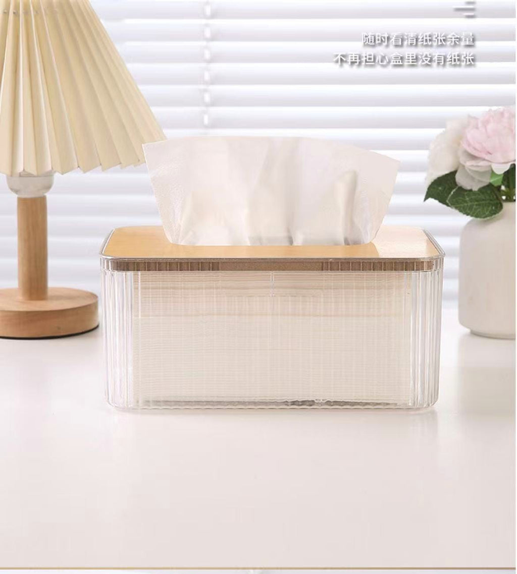 Transparent Water Ripple Tissue/serviette Box holder