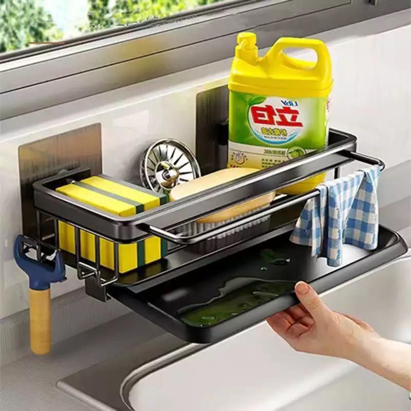 Aluminum Kitchen & Bathroom Storage Rack