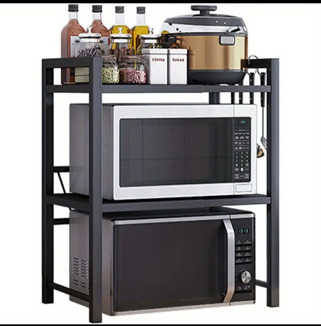 Double layer Heavy-duty Adjustable Microwave Stand