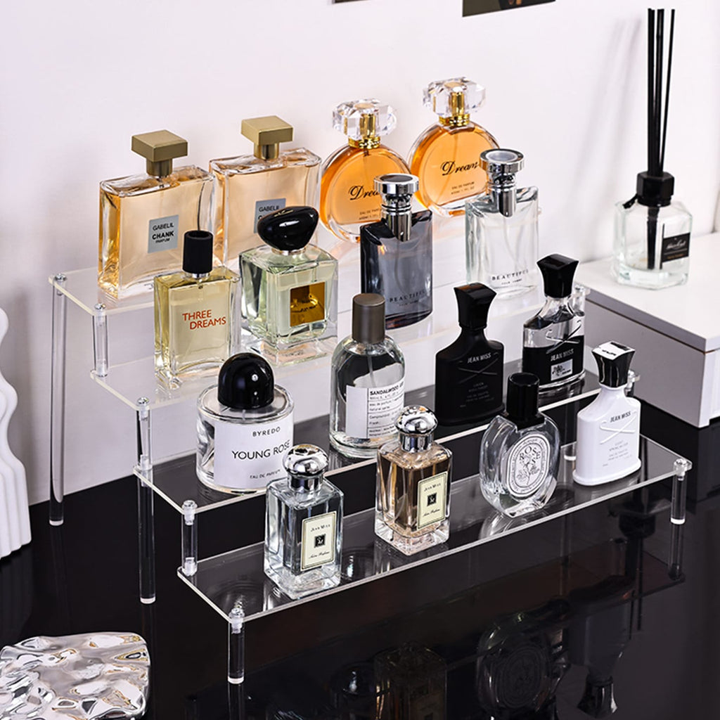 Clear 4-Tier Acrylic Perfume Display Stand