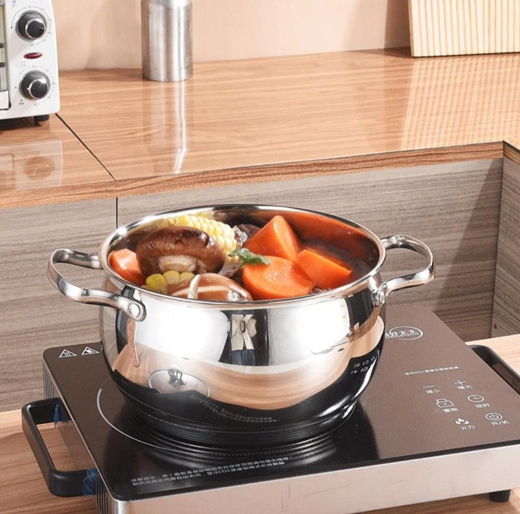 Stainless steel cooking pots - 6pcs set