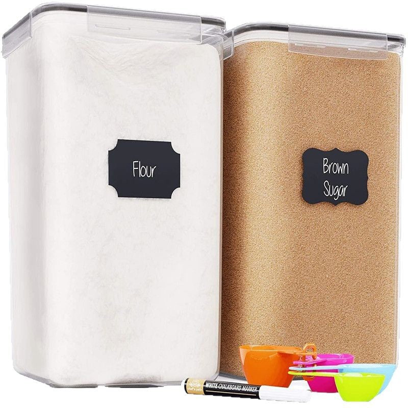 2pcs Extra Large BPA-Free Airtight Bulk Food Storage Containers