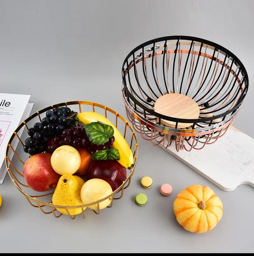 Metallic Fruit rack/holder