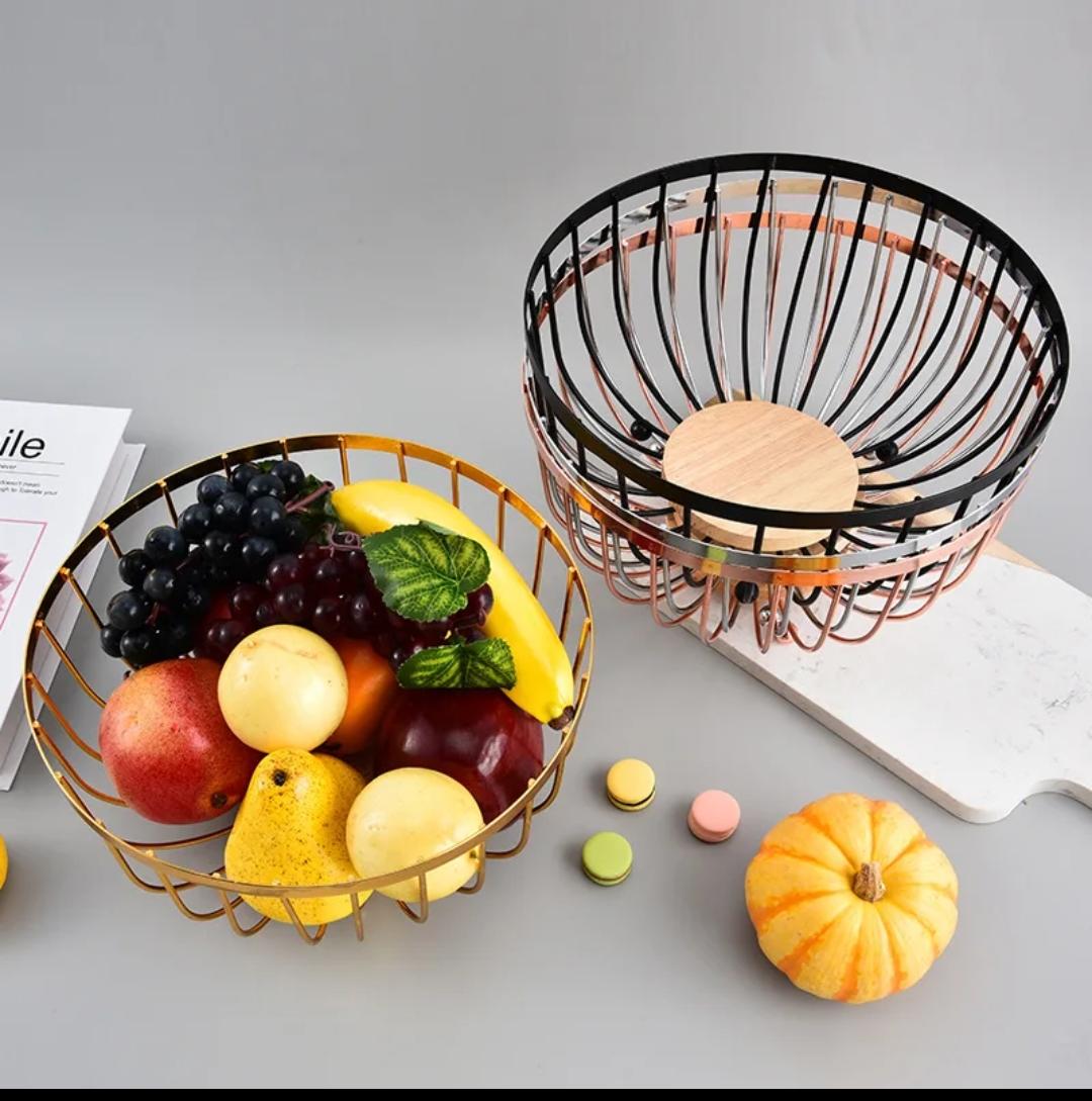 Metallic Fruit rack/holder