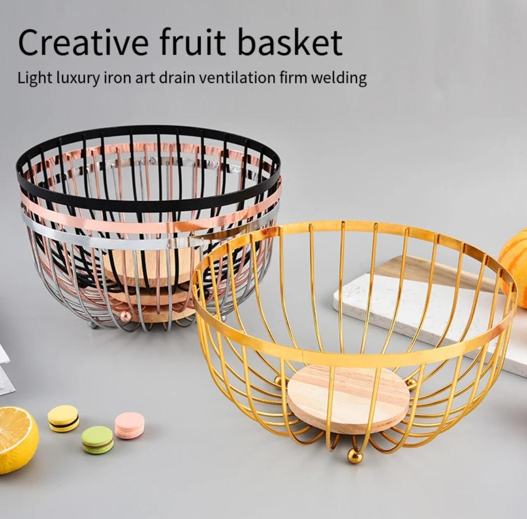 Metallic Fruit rack/holder