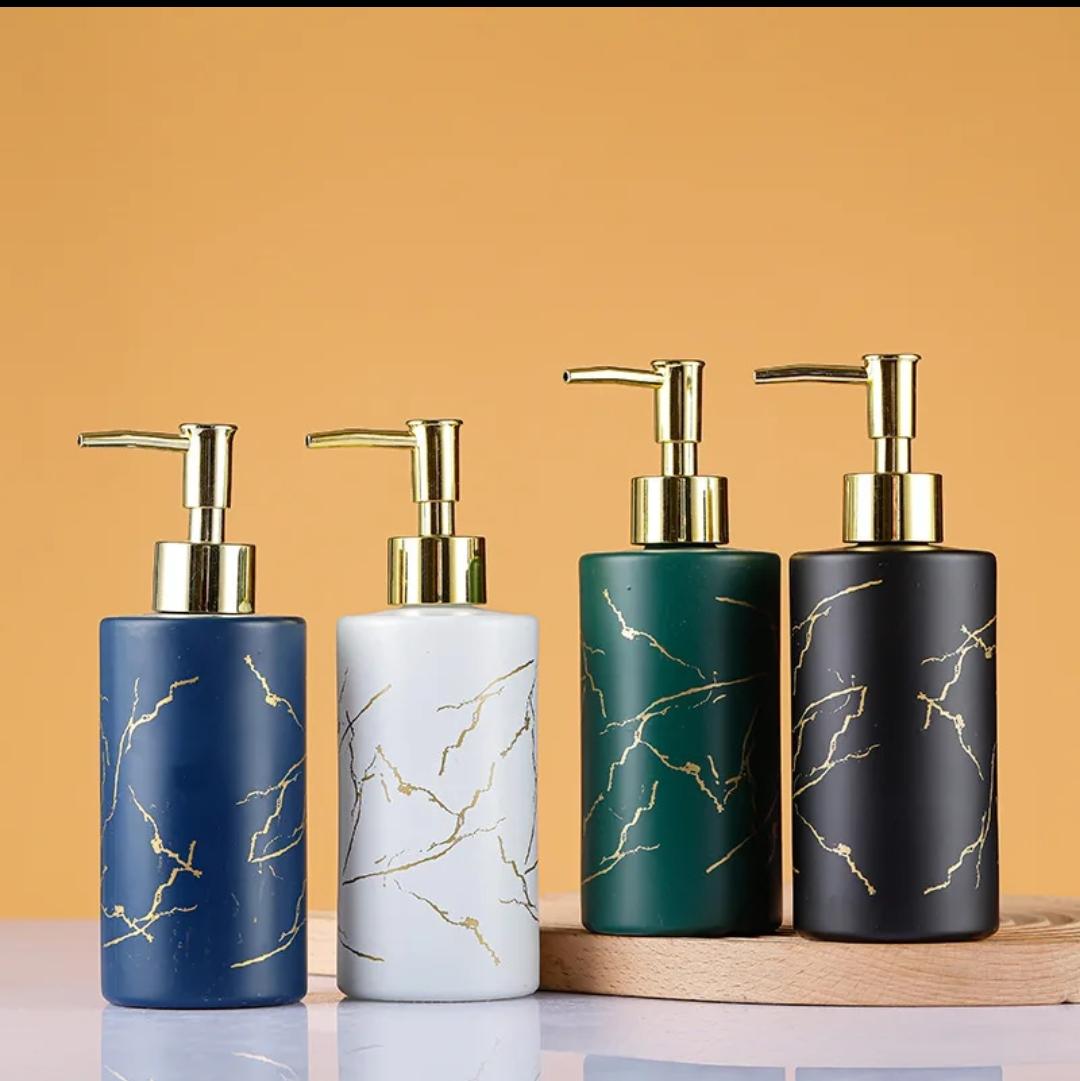 Stylish marble soap dispenser
