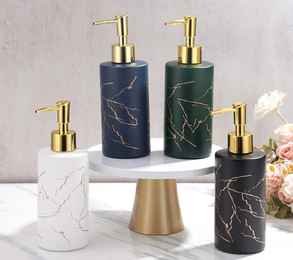 Stylish marble soap dispenser