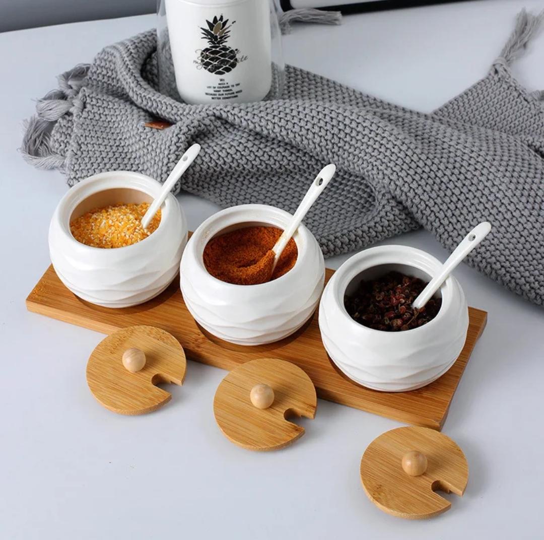 3pc spice jar/sugar/salt/ jar