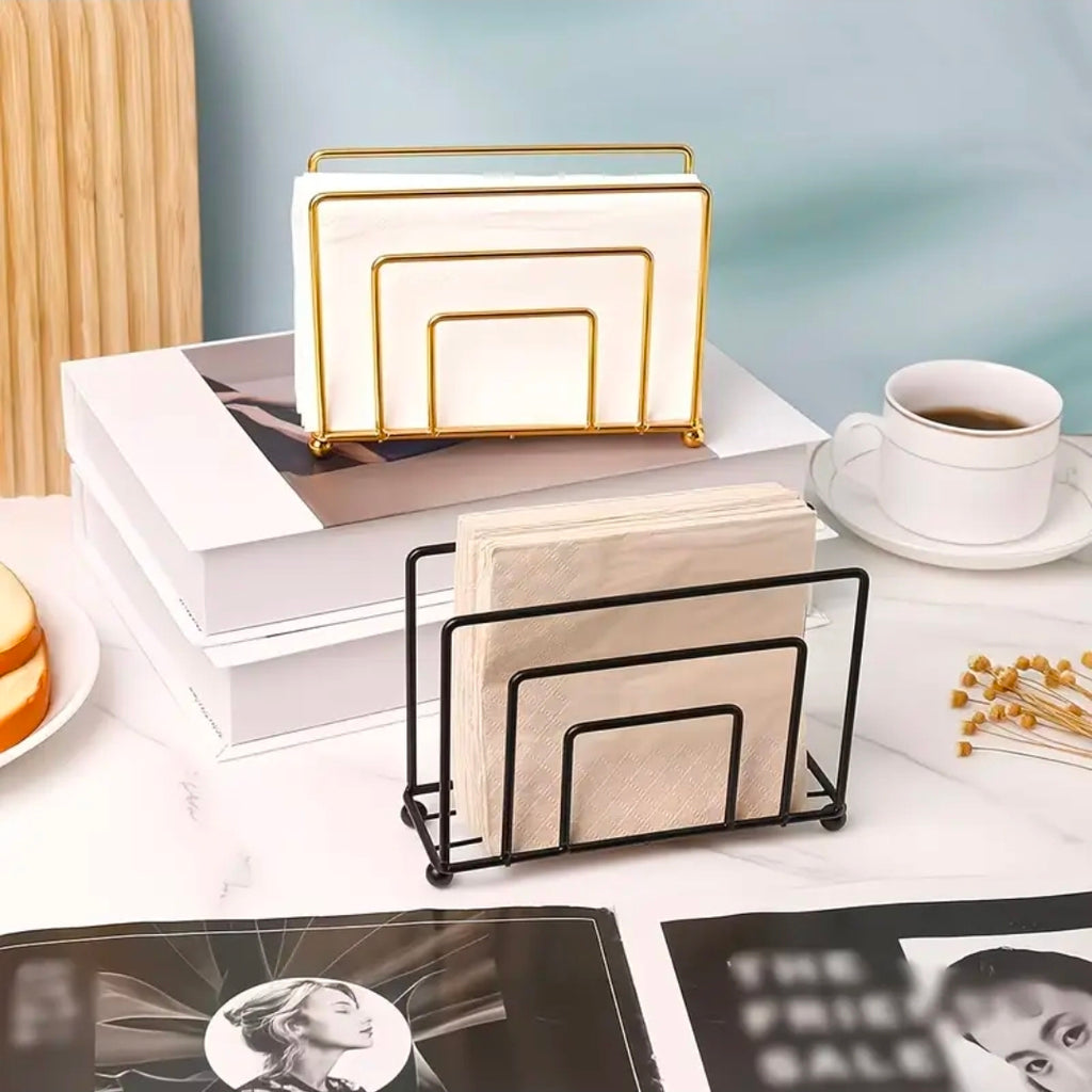 metallic serviettes holder