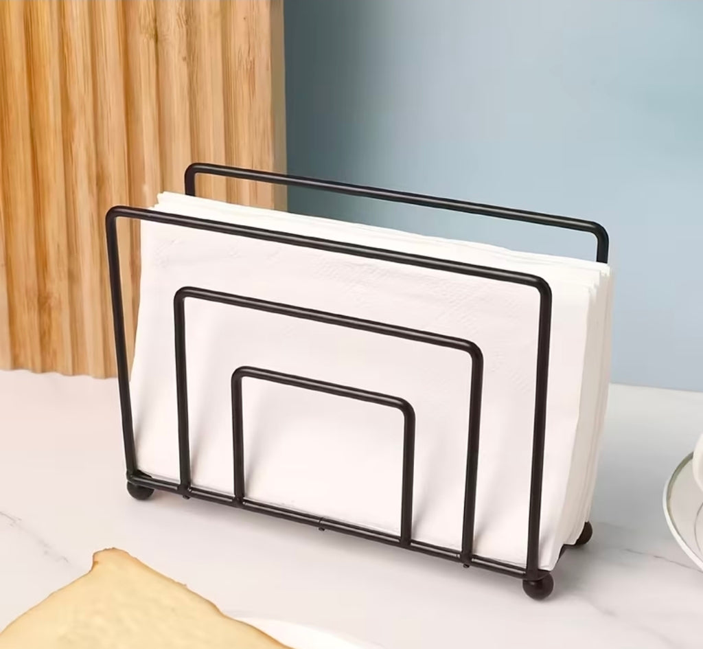 metallic serviettes holder