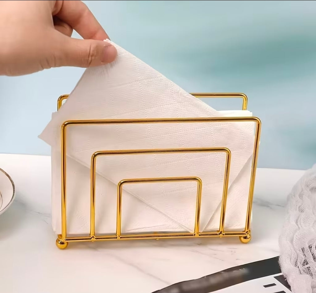 metallic serviettes holder