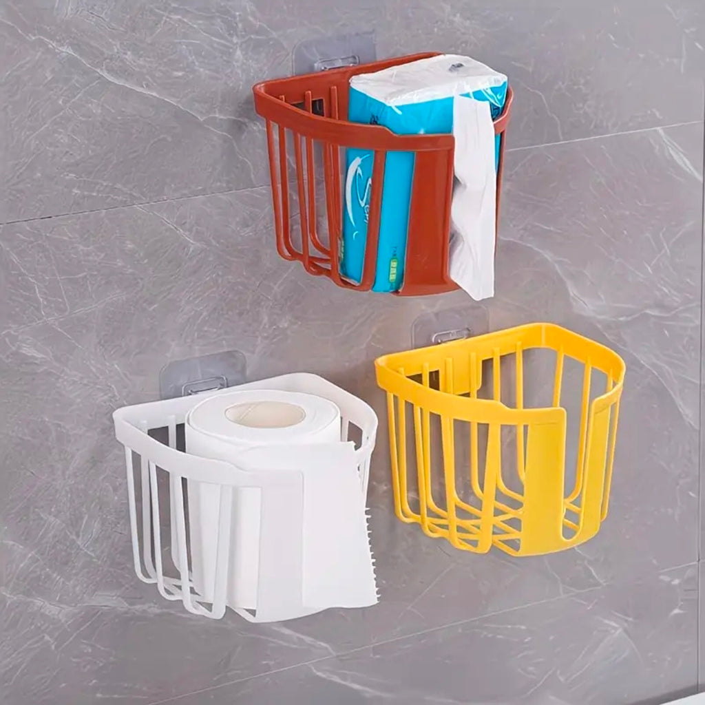 Punch-Free Toilet Paper Holder