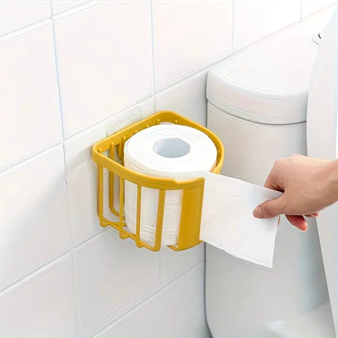 Punch-Free Toilet Paper Holder