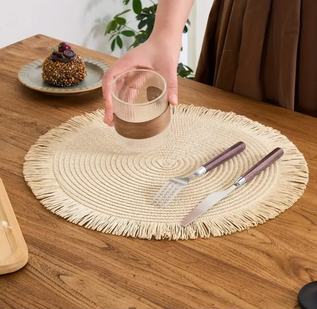 High-quality woven table/placemats - 6pcs set