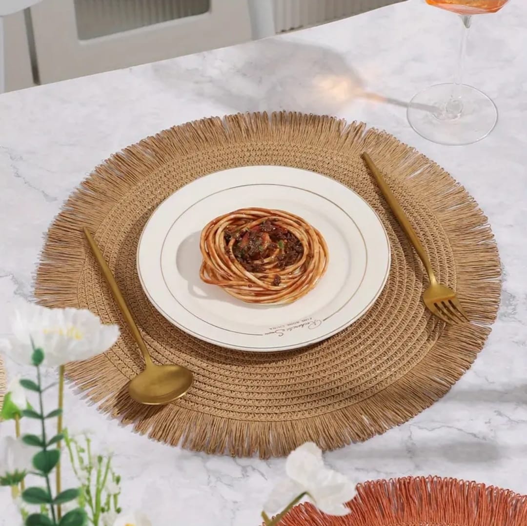 High-quality woven table/placemats - 6pcs set