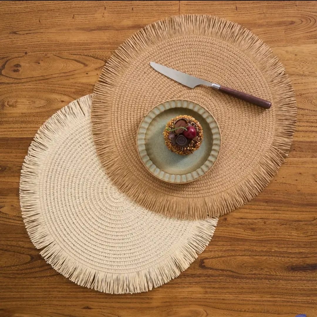 High-quality woven table/placemats - 6pcs set