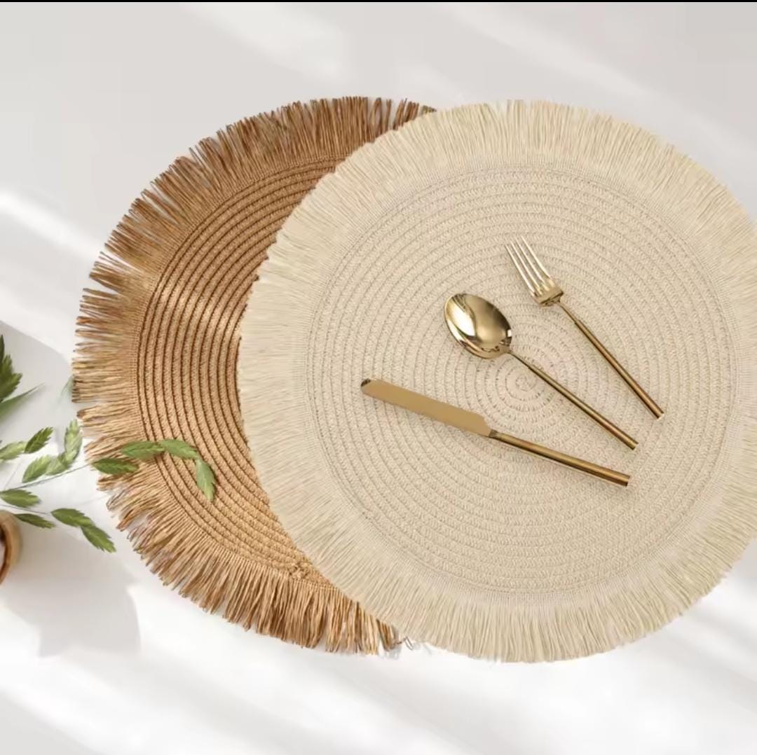 High-quality woven table/placemats - 6pcs set