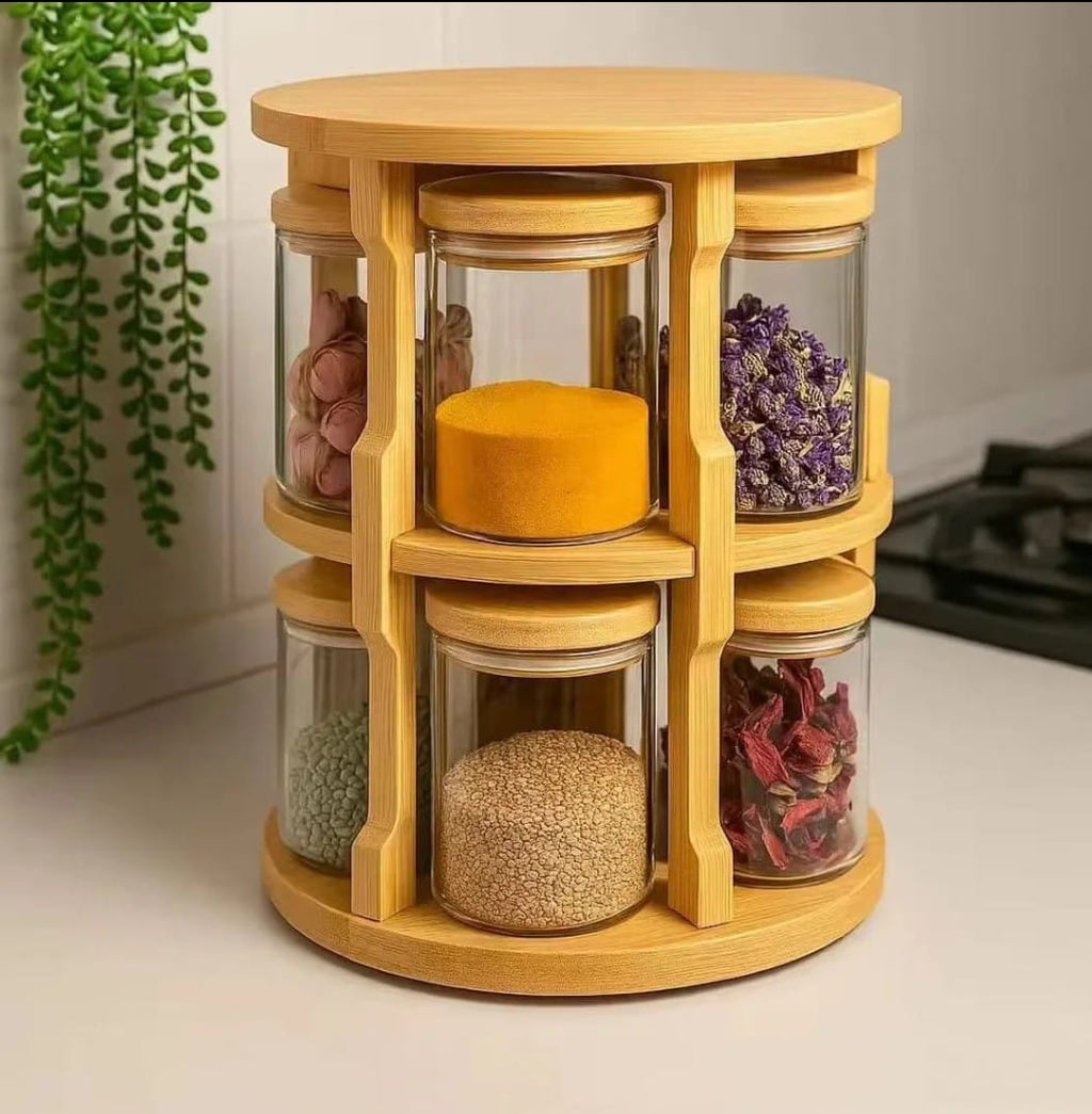 10pc  Rotating spice jars  set