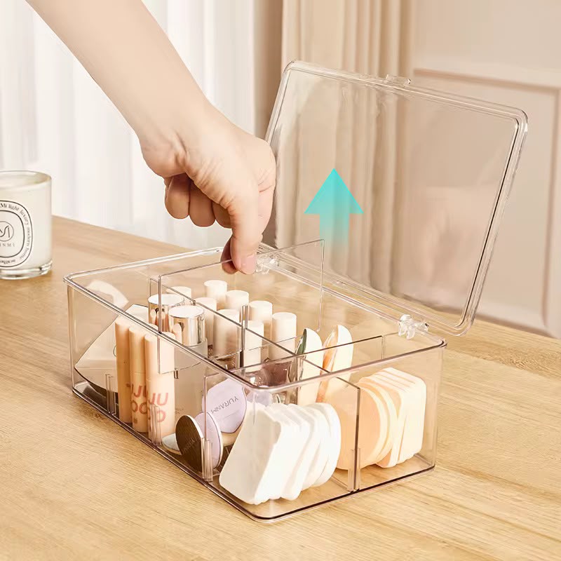 8 slot Tea Bag & Coffee Organizer Container with Removable Divider / multipurpose Organizer
